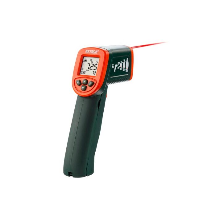 Extech IR267 IR Thermometer with High-Temp Type K Input, 12:1