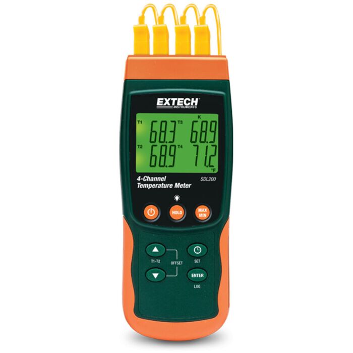 Extech SDL200 4-Channel Datalogging Thermometer