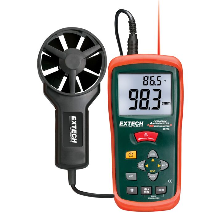 Extech AN200 Anemometer with IR Thermometer