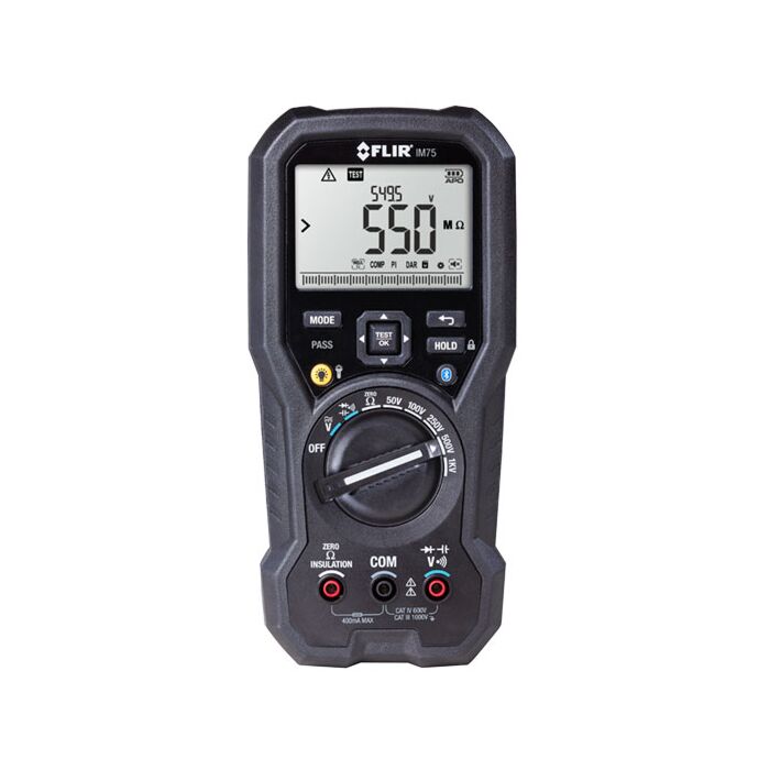 FLIR IM75 Insulation Tester/DMM + VFD with NIST calibration