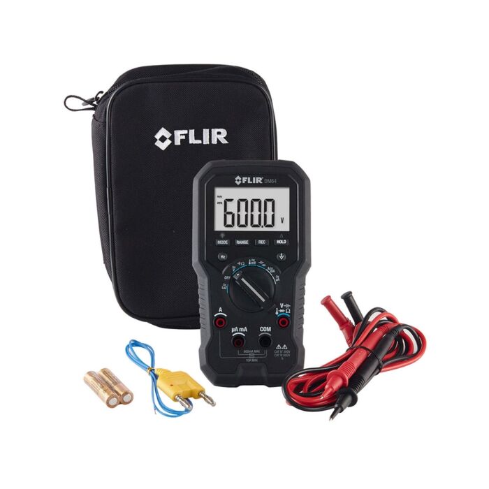 FLIR DM64 HVAC TRMS Digital Multimeter with Temperature