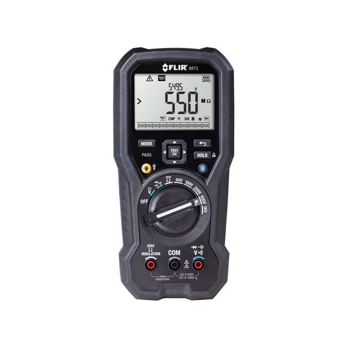 FLIR IM75 Insulation Tester/MultiMeter VFD & Bluetooth Meterlink