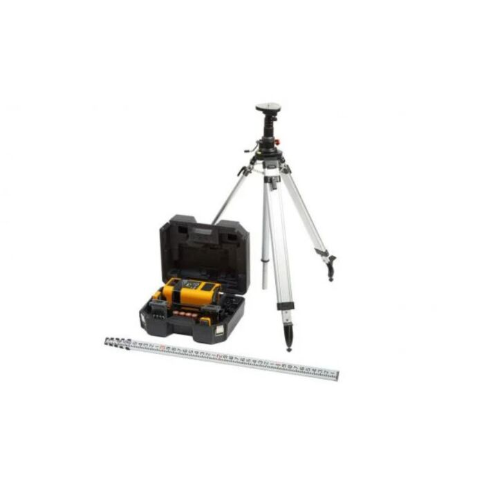 Fluke PLS HV2R KIT Red Rotary Laser System With Detector, Tripod And Grade Rod