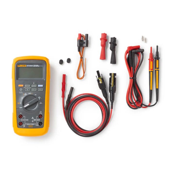 Fluke FLK-87VMAX-TLPV1 Solar Tool Kit with Digital Multimeter and Test Leads