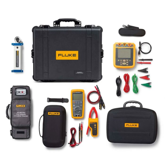 Fluke FLK-PVA-1537-283/PV Solar Tools Kit with I-V Current Tracer/ IRT/ Solar Digital MM Set