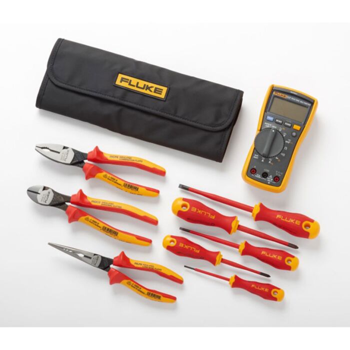 Fluke IB117K 117  DMM & insulated hand tools starter kit, pouch