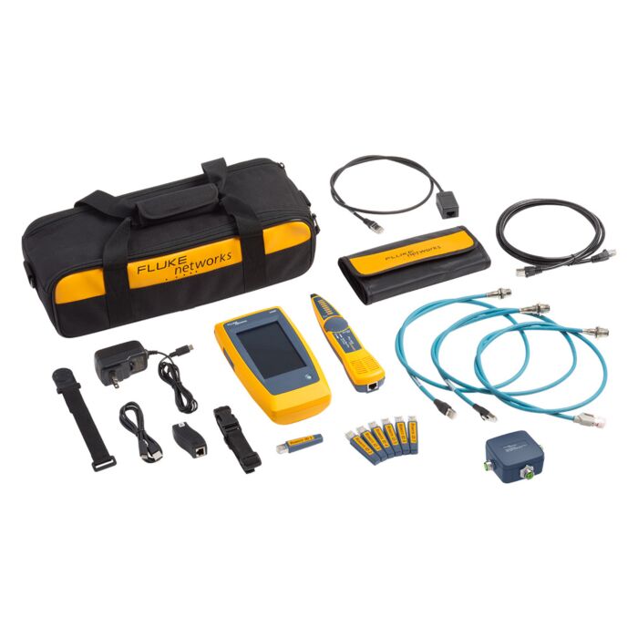 Fluke Networks LIQ-KIT-IE LinkIQ Cable and Network Tester w/Multi-Connector Adapter Kit