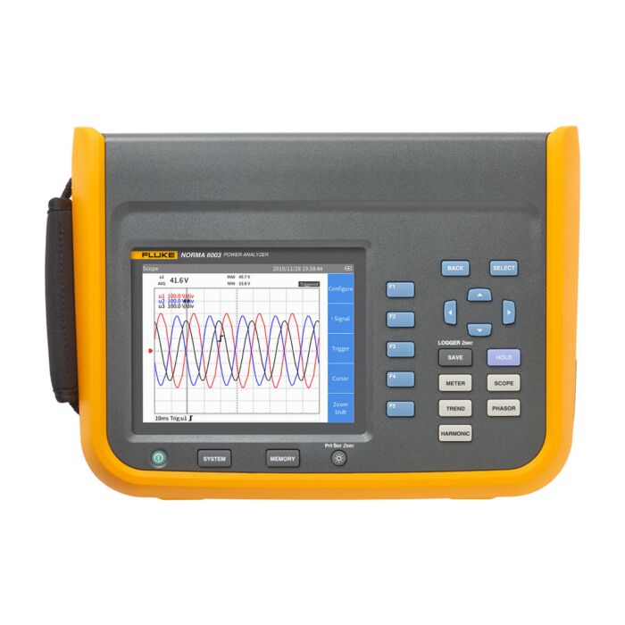Fluke NORMA 6003 Portable Power Analyzer without Speed & Torque, Three-Channel