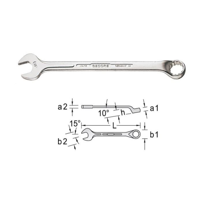Gedore 1 B 50 Combination Wrench 50mm