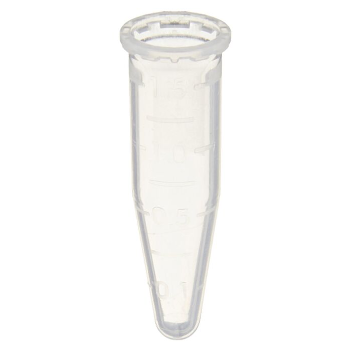 Globe Scientific 111642 1.5mL Microcentrifuge Tube, Graduated, No Cap, Natural