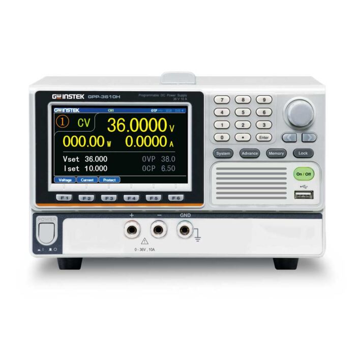 GW Instek GPP-3610HG 360W, Single Channel 36V/10A DC Power Supply, (LAN/GPIB)