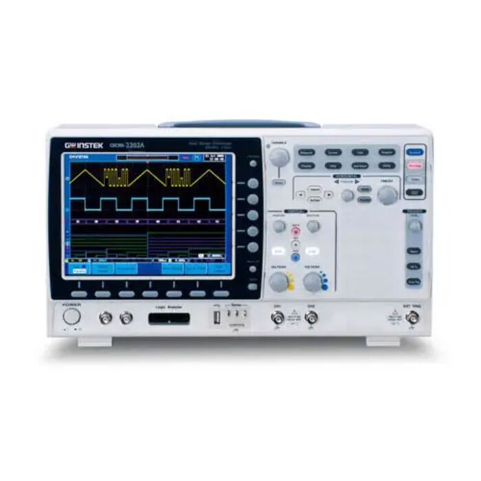 GW Instek GDS-2202A 200MHz, 2GS/s, 2 Channel with RS-232, USB, VPO Digital Oscilloscope