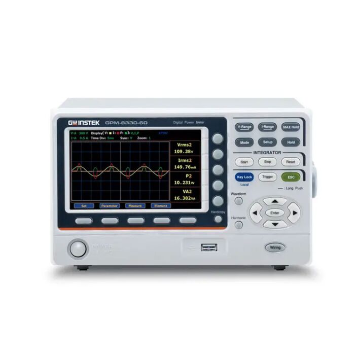 GW Instek GPM-8330-60 3-Ch Power Meter up to 60A input with LAB/USB/RS-232