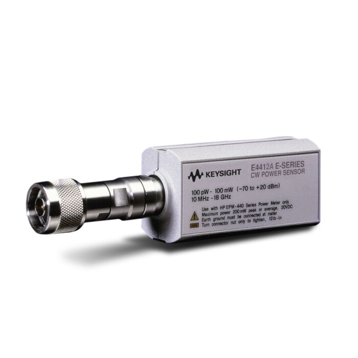Keysight E4412A CW Power Sensor, 10MHz to 18GHz, -70 to +20dBm