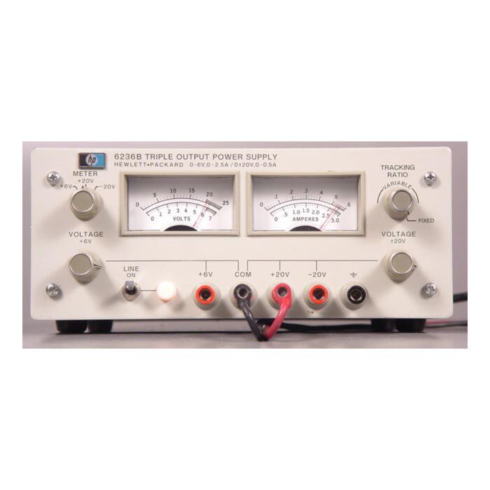 Keysight 6236B for Rent, DC Power Supply, Triple Output, 6V/2.5A, +20V/0.5A