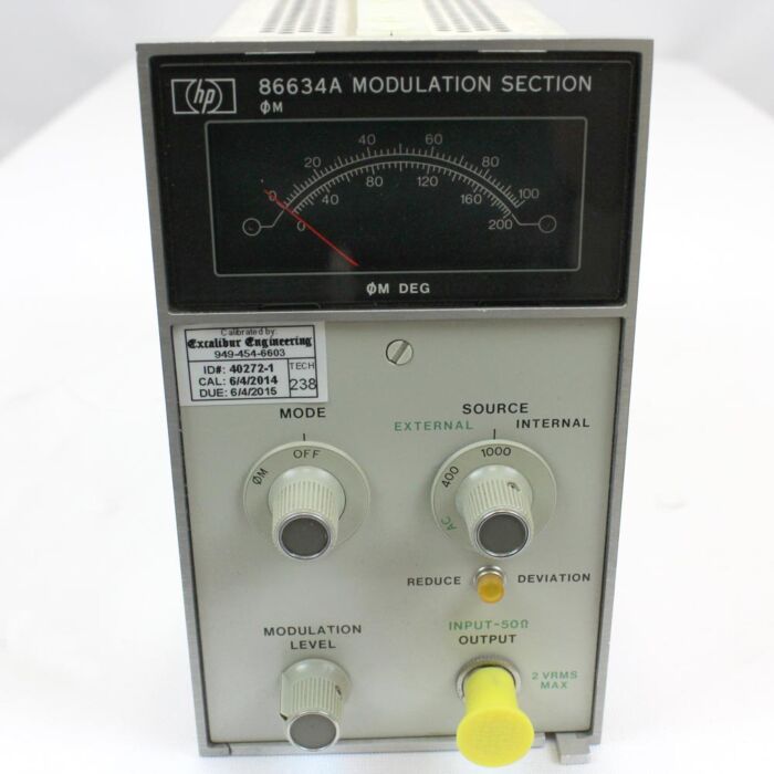 Keysight Technologies 86634A Phase Modulation Section RF Plug-In