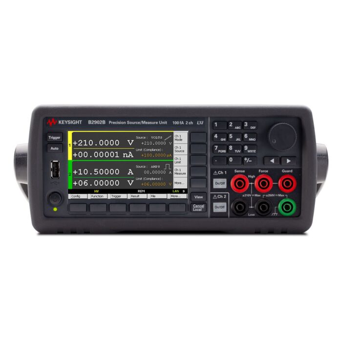 Keysight B2902B Precision Source/Measure Unit, 2ch, 100fA resolution, 210V