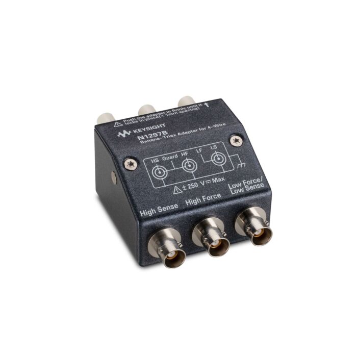 Keysight N1297B Banana - Triax Adapter for 4-wire (Kelvin) connection