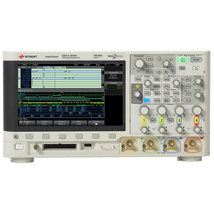 Keysight DSOX3014A Oscilloscope, 4-Channel, 100MHz