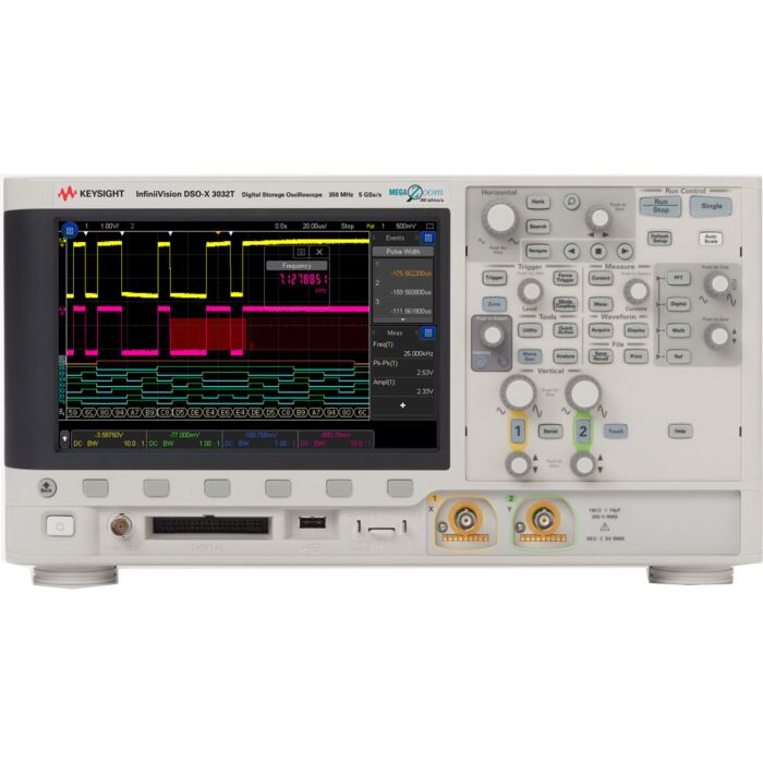 Keysight DSOX3032T Oscilloscope, 2-Channel, 350MHz, 8.5" Capacitive Touch Screen