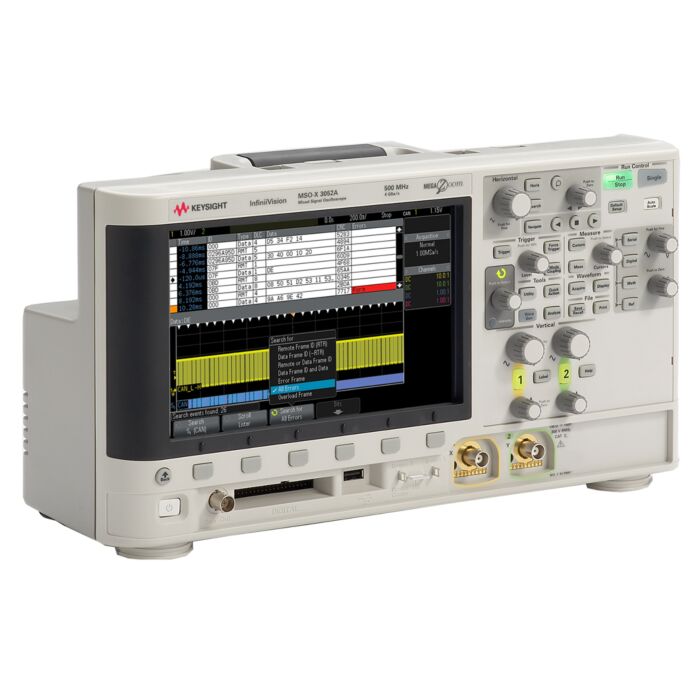 Keysight MSOX3052A Oscilloscope, MixedSignal, 500MHz 2+16-Channel