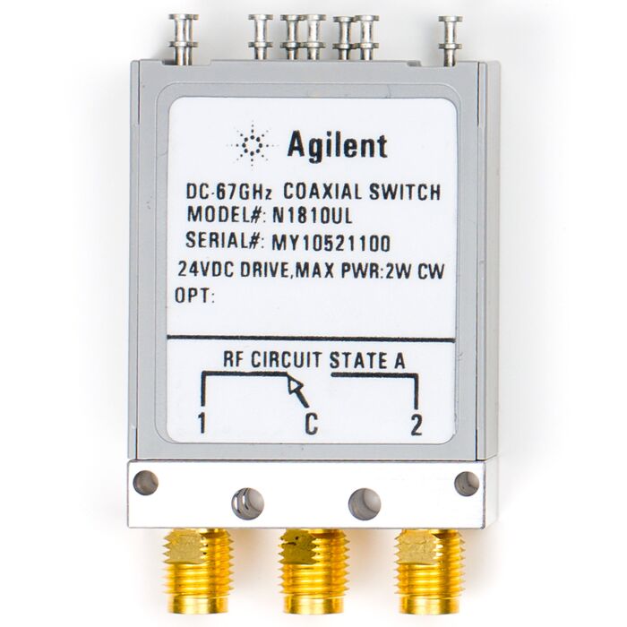 Keysight N1810UL Coaxial Switch, SPDT Unterminated Latching with Current Interrupt