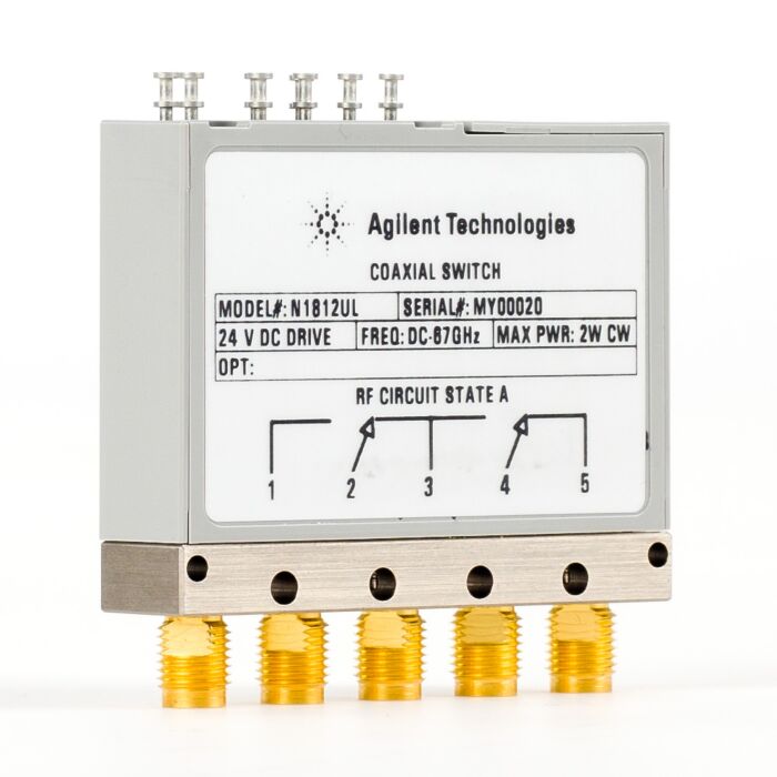 Keysight N1812UL Coaxial Switch, 5-Port Unterminated Latching with Current Interrupt