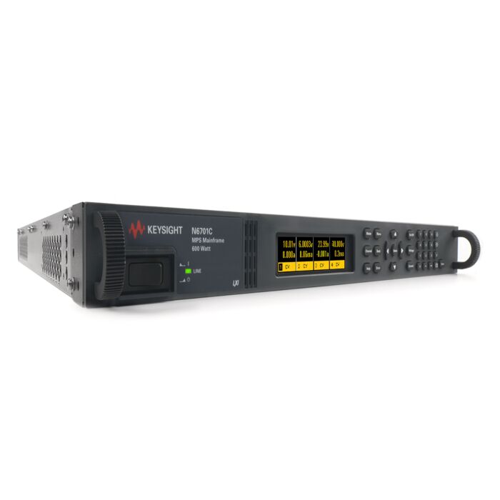 Keysight N6701C Lo-Profile Modular Power System Mainframe, 600W, GPIB, LAN, USB, LX
