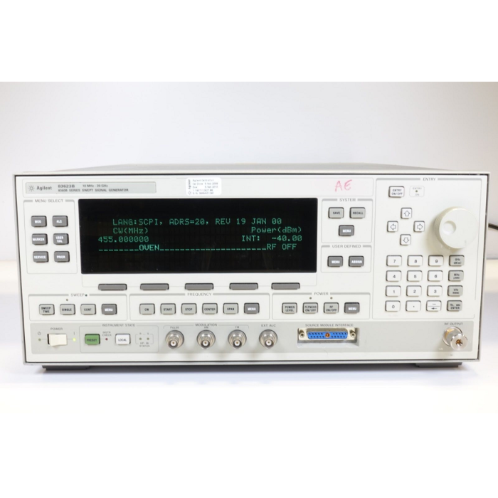 Keysight / Agilent 83623B Used for Sale Synthesized Swept Signal Generator, 10 MHz to 20GHz