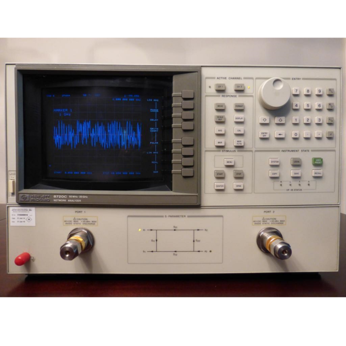 Keysight / Agilent 8720C for Rent, Microwave Vector Network Analyzer (VNA), 50MHz-20GHz, 2-Port