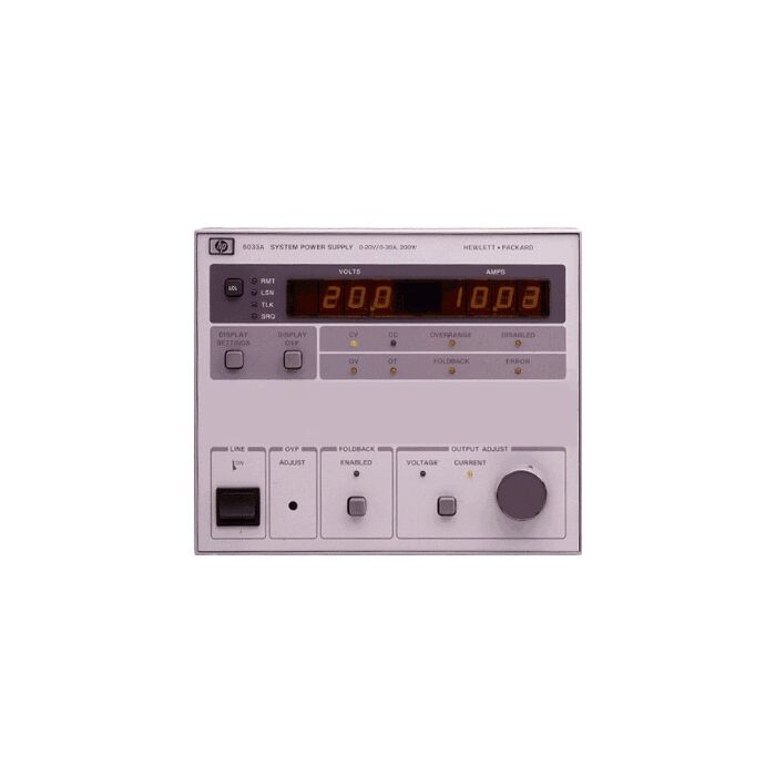 Keysight 6038A for Rent, DC Power Supply 60V, 10A, 200W AutoRanging, HPIB