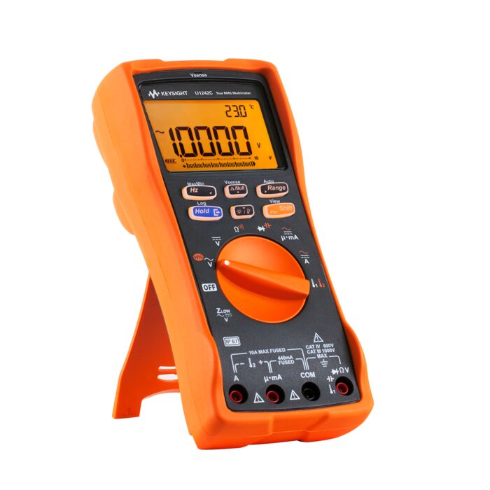 Keysight U1242C True RMS 10000 Count Handheld Digital Multimeter, 400 hours battery life