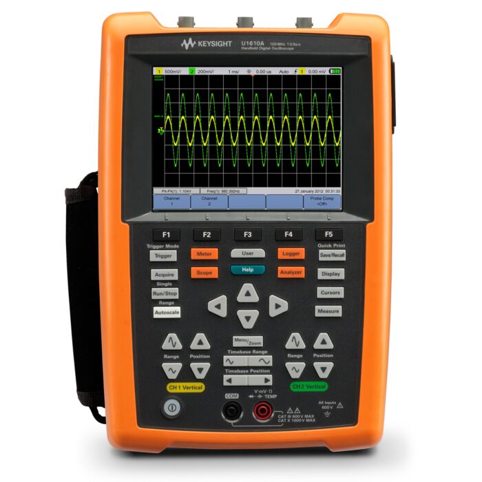 Keysight U1610A 100MHz Dual-Channel Handheld Oscilloscope