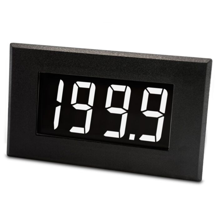 Lascar DPM 950S-EB-W Large 200mV Single-rail Voltmeter with White Digits
