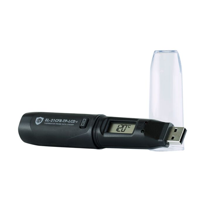 Lascar EL-21CFR-TP-LCD+ High Accu Temp Probe Data Logger w/ LCD, Easylog 21CFR