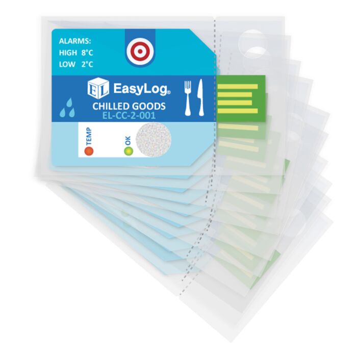 Lascar EL-CC-2-001 PK10 Cold Chain Data Logger for Chilled Goods, Pack of 10