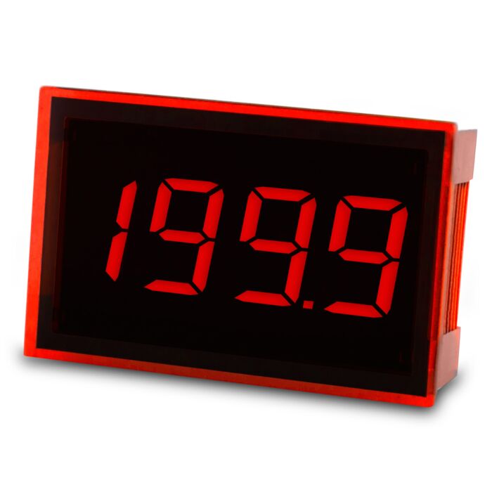 Lascar SP 100 Splash-Proof Ultra Low Profile LED Voltmeter, 12 Pin Version