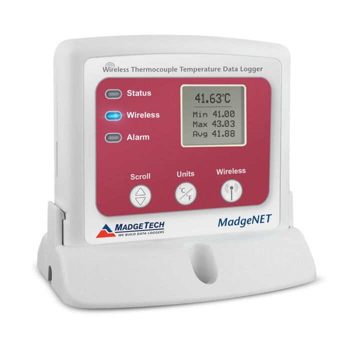 MadgeTech RFTCTEMP2000A-MP Wireless Thermocouple Data Logger w/LCD&mini-plug connect