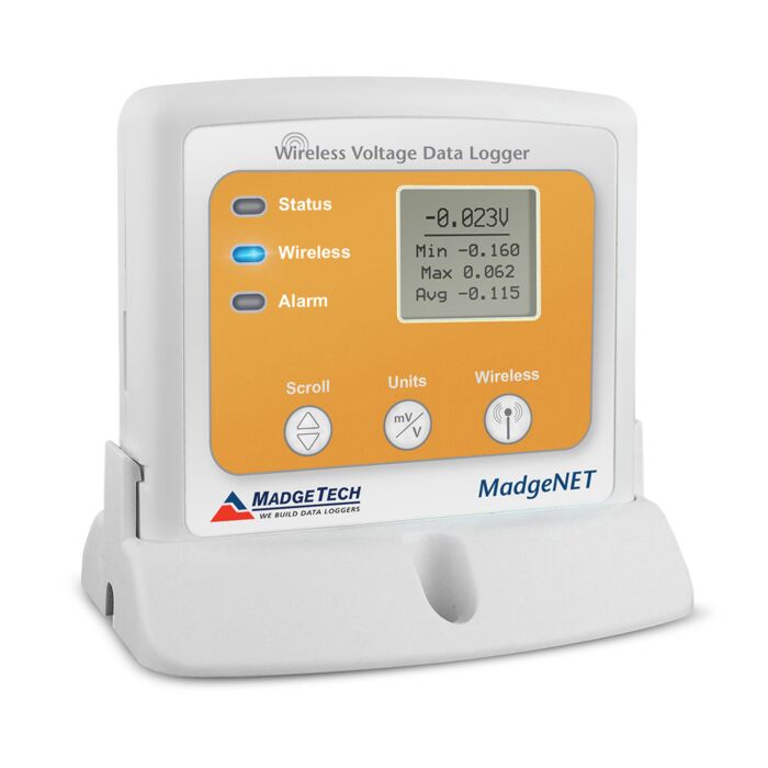 MadgeTech RFVOLT2000A-2.5V Wireless 2.5VDC Voltage Data Logger with LCD