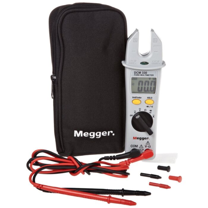 Megger DCM330 Digital Clampmeter, 1000VAC/DC, 400AAC