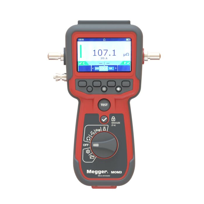 Megger BK-30291 MOM3 Handheld Micro-Ohmmeter, 3 m cable set