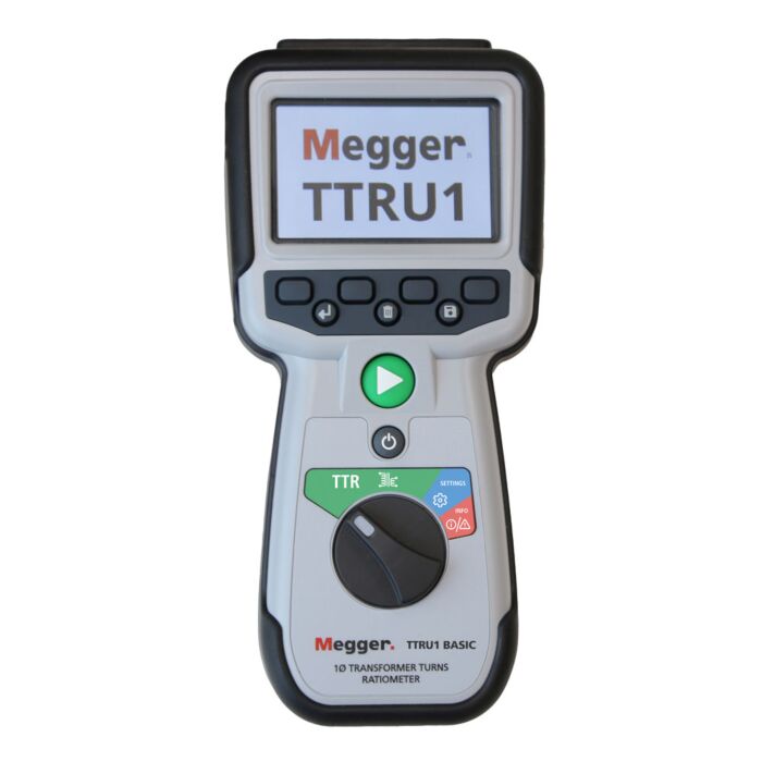 Megger TTRU1-BASIC Handheld turns ratiometer, 37.5 VAC test set