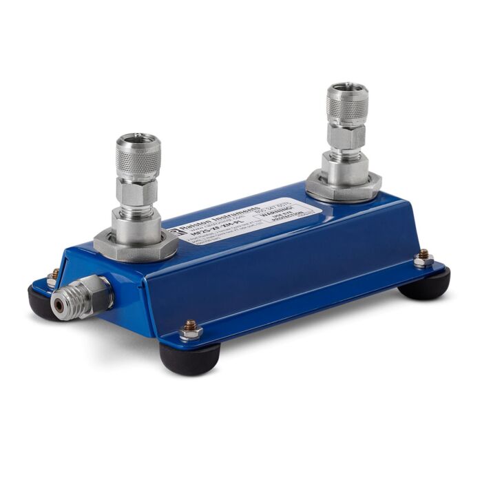 Ralston Instruments MF2S-XF-XM-PL 2-Port Benchtop Manifold with Quik test XT Connection, 10K PSI/700bar