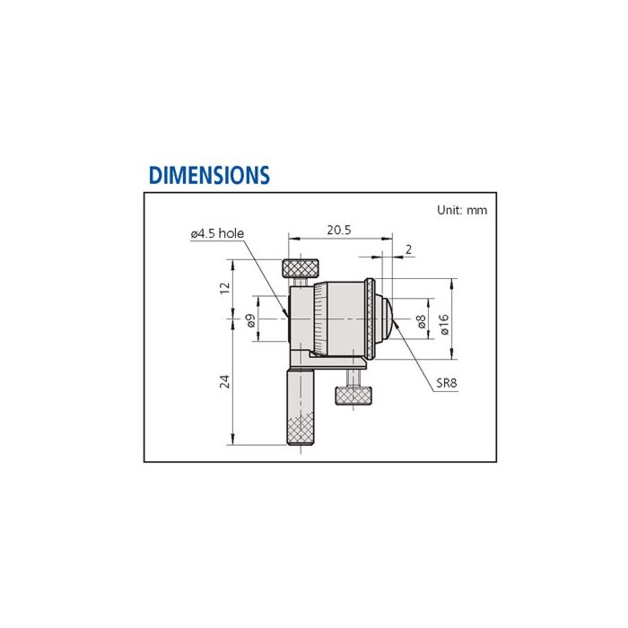 Mitutoyo 141-121 8-20" Inside Micrometer with 3 rods