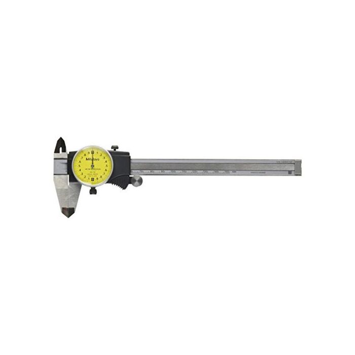 Mitutoyo 505-730 D15TX Dial Caliper, 2 mm/Rev, 0 mm-150 mm, 0.02 mm
