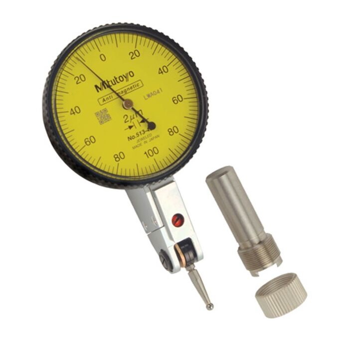 Mitutoyo 513-404-10T Dial Indicator,Metric,Yellow Dial