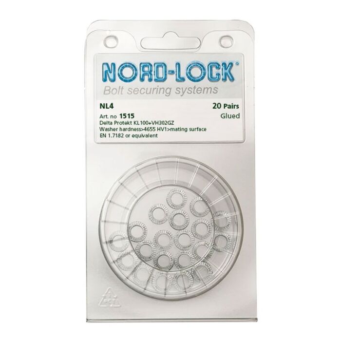 NORD-LOCK NL4 Wedge Locking Washers, M4, ID 0.17