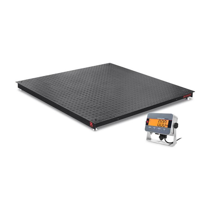 Ohaus Scale I-DF33XW5000B1L Floor Scale, Steel Indicator, 5,000 lb, 4x4'