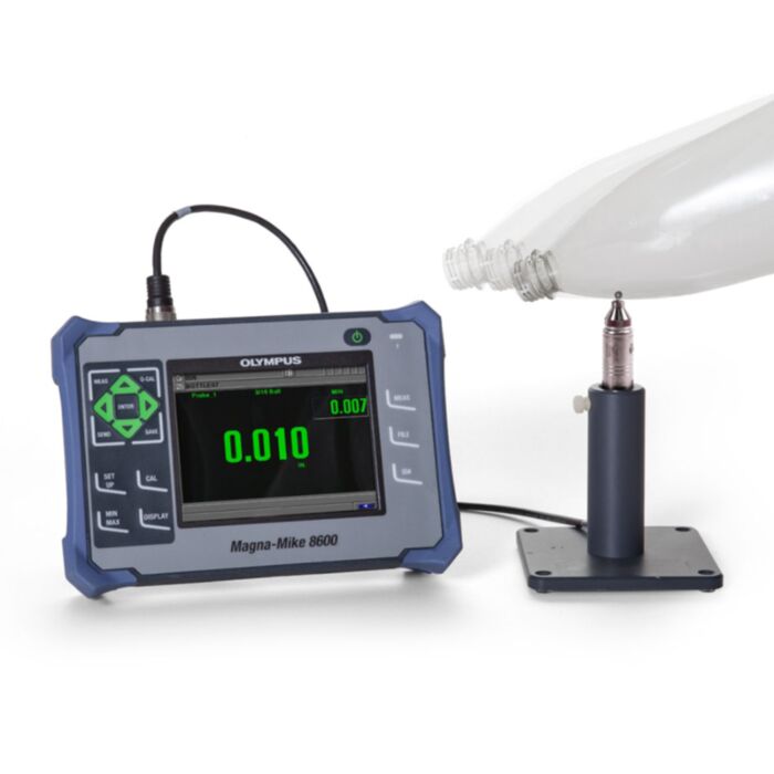 Olympus 8600 Magna-Mike 8600 Hall Effect Thickness Gage w/Datalogger 