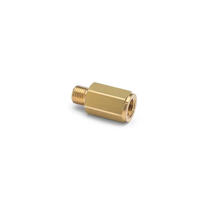 Ralston Instruments QTHA-1FB0-RT 1/8" Female BSPT x Male Quick- Test, No Check Valve, Brass Adapter